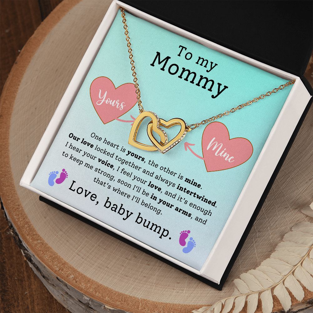 Interlocking Hearts For Mom  From Baby bump- One Heart is yours