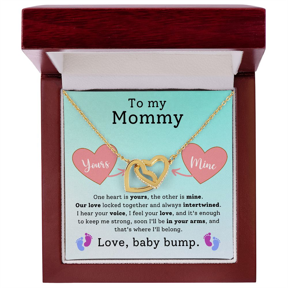 Interlocking Hearts For Mom  From Baby bump- One Heart is yours