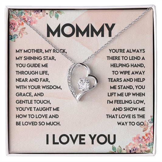 Forever Love Necklace for Mom - My Mother My rock